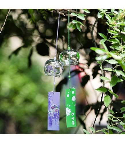 Amazon.co.jp: 篠原風鈴 江戸風鈴 花ブルー【日本産 手作り